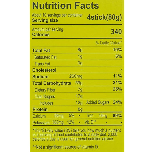 DAMTUH 15 Grains Mixed Powder and Black Grains Mixed Powder Misugaru Meal Replacement Shake Bundle Pack 40 Count (Pack of 2)