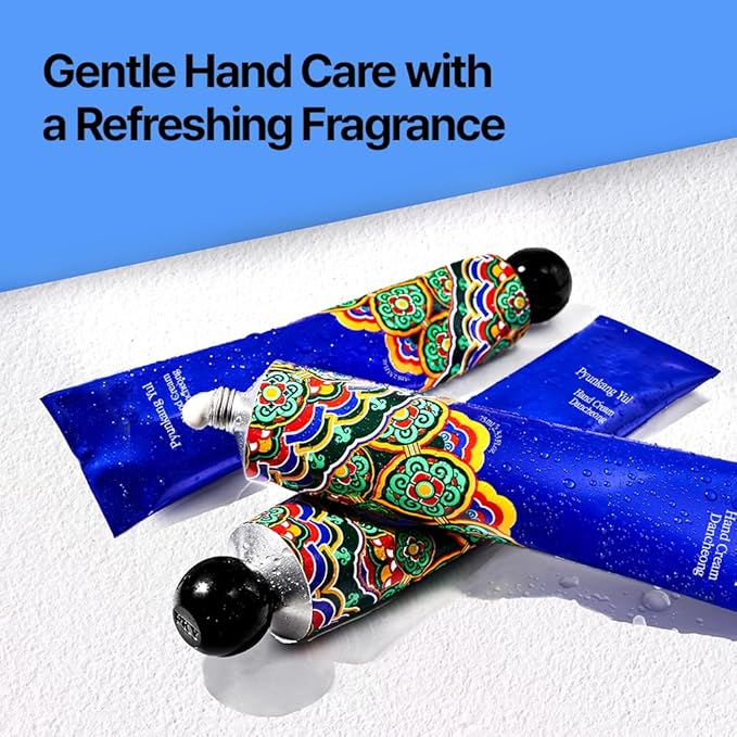 Pyunkang Yul PKY Dancheong Hand Cream, Gentle Hand Care, Natural Scents with Essential Oils, Inspired by Fade-Resistant Korean Dancheong, Zero Irritation, Korean Skincare (2.53 Fl. Oz, 75ml)