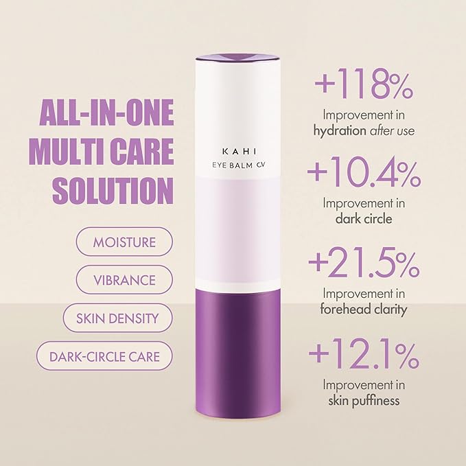 KAHI Eye Balm CV Refill - Age-Defying, Hydrating, 3D Lifting Under Eye Moisturizer Stick with Beluga Caviar Oil - Corrector for Dark Circles – Luxury Korean Skincare (9g, 0.31 oz)