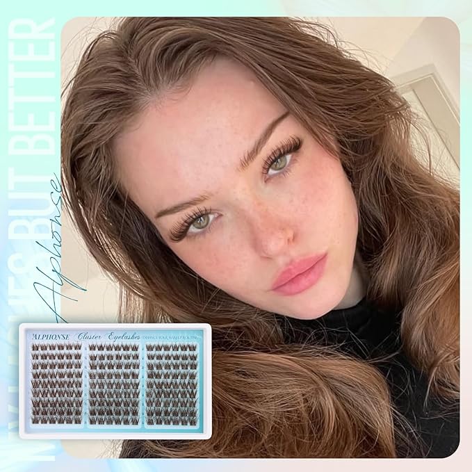 Brown Lash Clusters Wispy Individual Lashes Natural cluster eyelash extensions