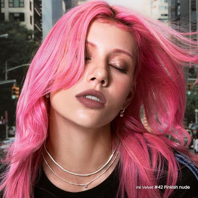 Peripera Ink the Velvet Lip Tint - High Pigment Color, Longwear, Weightless, Not Animal Tested, Gluten-Free, Paraben-Free (042 PINKISH NUDE)