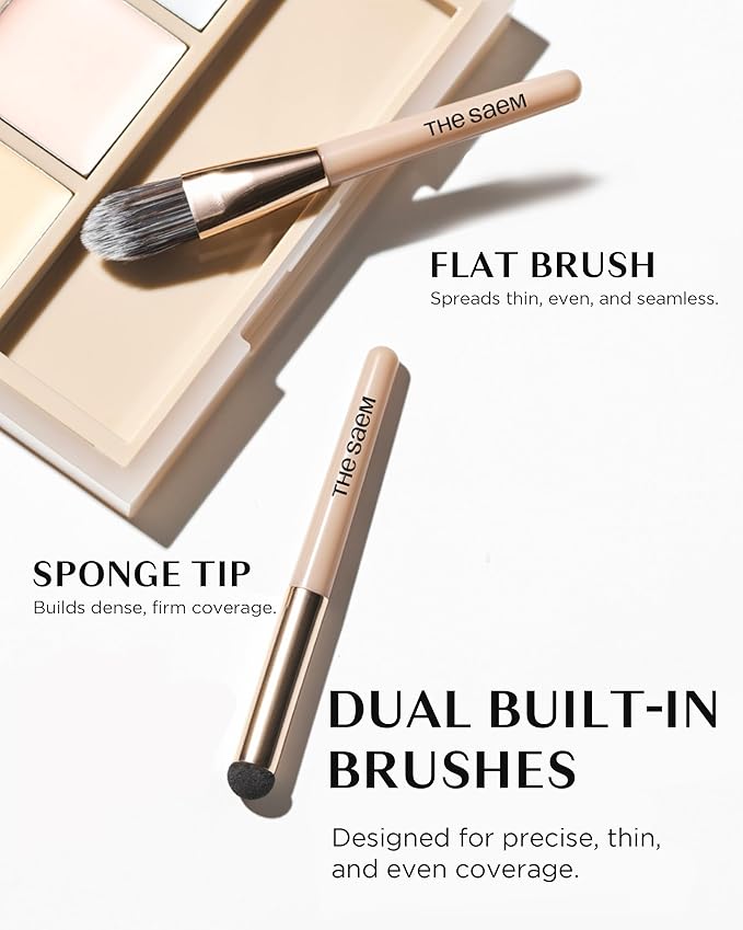 THESAEM Cover Perfection Concealer Palette 01 Cover&Correct - Multi Use 6 Colors Correcting Conceal Palette - for Dark Circles, Imperfections, Face Tone Corrector, Ideal for Fair to Light Skin