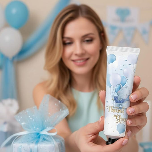 48 Sets Blue Elephant Hand Cream Gifts Bulk Baby Shower Hand Cream Travel Size Lotion Bulk Fall Thanksgiving Party Supplies Favors Birthday Wedding for Guest