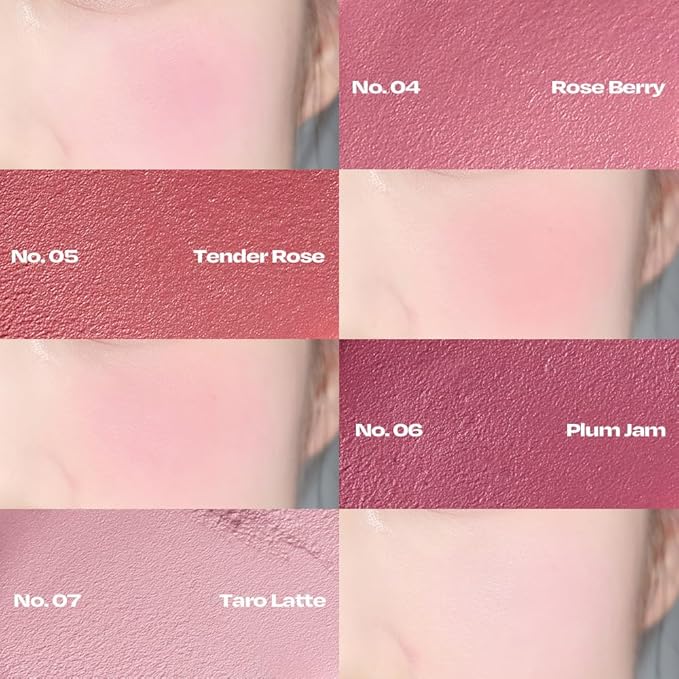 Balmy Cream Cheek | Lightweight, Natural Finish Cream Blush with Blurring Effect | 2.5g (No.3 Milky Peach)