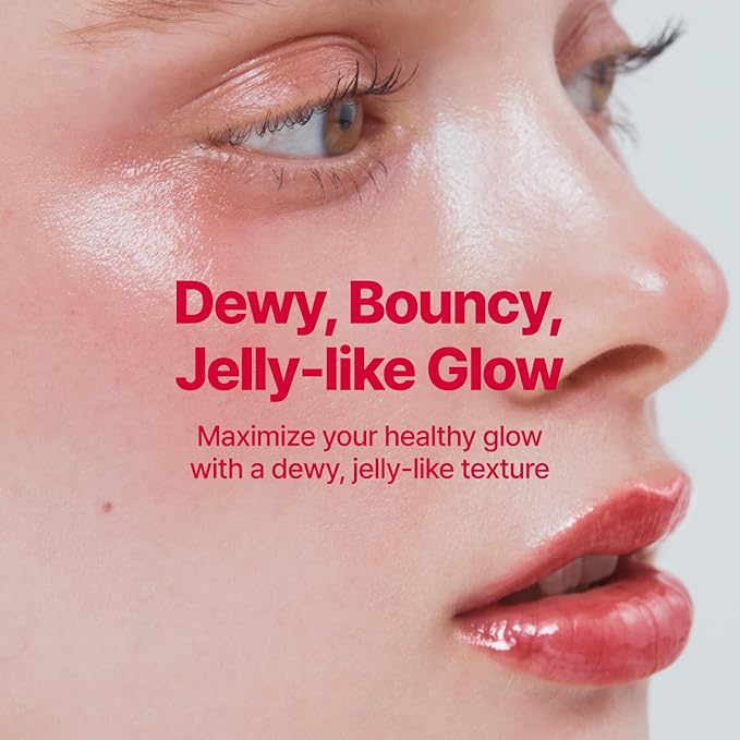 fwee Glowy Jelly Pot + Keychain SET | Dewy Jelly Lip & Blush Color, Tinted Glow Jelly Balm, Dewy Buildable Finish – Lavender Whip (Creamy Lavender) | 0.14 oz