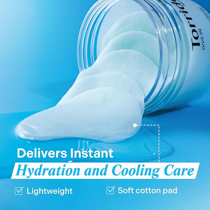 Torriden DIVE IN Multi Pad (80 pads) | Serum infused Facial Pads for Cooling, Soothing, Hydrating Spot Masking | Hyaluronic Acid, Panthenol, Allantoin