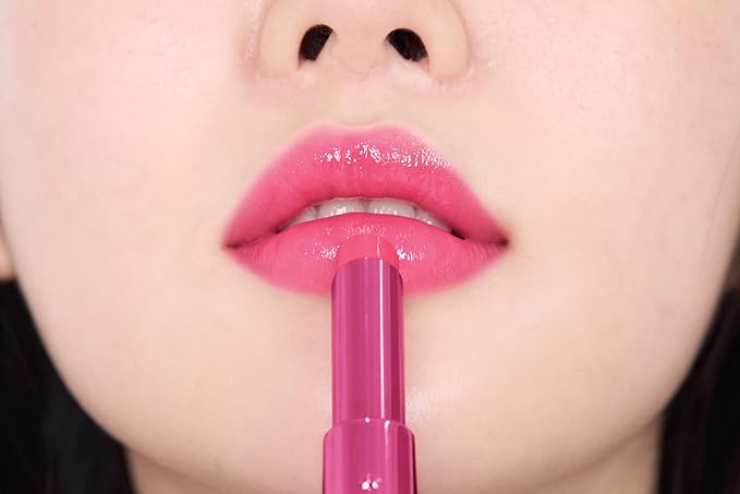 JUNG SAEM MOOL New Classic Glaze Lipstick 2.3g, High-Shine Slim Lipstick with Volumizing Menthol, Lightweight Non-Sticky Glassy Finish, Nourishing Lip Care, Korean Lip Makeup (Narcissism Pink)