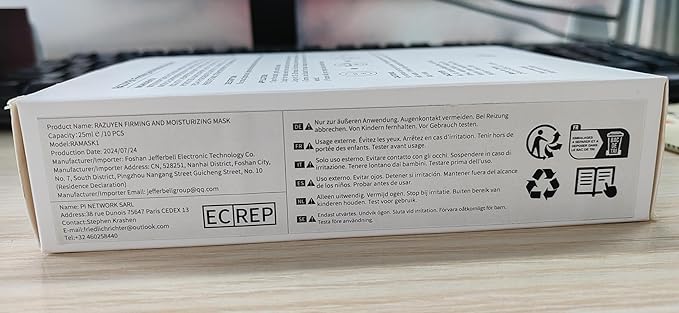 Firming and Moisturizing Sheet Face Masks (Pack of 10) with Hyaluronic Acid and Peptides, Reduce Fine Lines and Wrinkles, Hydrating & Anti-Aging Spa Face Mask, Facial Skin Care