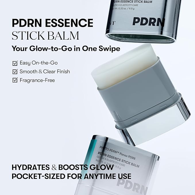 VT COSMETICS PDRN Essence Stick Balm, PDRN Collagen Multi Wrinkle Stick, All-in-One Eye & Neck Treatment, Glow Makeup Base & Face Treatment Balm, Plumping, Fine Lines (0.33 oz.)