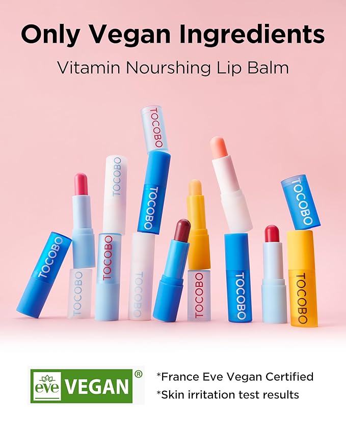 TOCOBO Vitamin Nourishing Lip Balm 19g | Nourishing Moisturizing Vegan lip Balm for Dry Lip & Natural Yellow Color