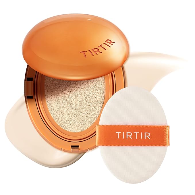 [*Mini Size*] TIRTIR Mask Fit Ai Filter Cushion Foundation | AI-Like Semi-Matte Finish - Up to 72-Hour Medium to Full Coverage Korean BB Cushion Make up Beauty, #13N Fair Ivory, 0.15 Fl Oz