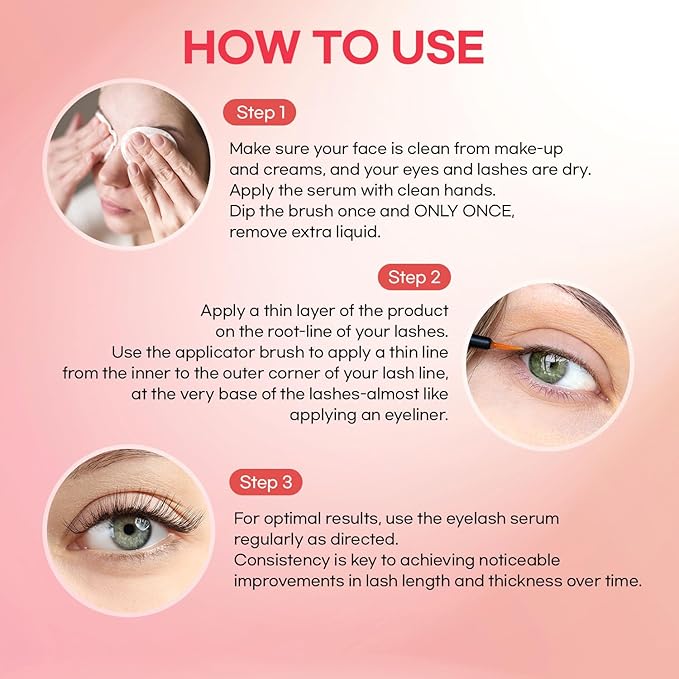 Natural Vine Eyelash Growth Serum: Lash Enhancing Serum with Advanced Formula to Boost Longer Fuller and Thicker Looking Lashes - Vegan & Cruelty-Free for Sensitive Eyes 5mL 6 Months Supply