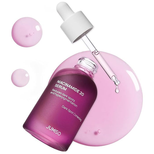 JUMISO Niacinamide 20 Serum - Korean Face Serum with Glutathione, TXA Tranexamic Acid and Centella Complex - Reduces Pigmentation, Uneven Skin Tone, Pore Care for Sensitive Skin, 1.35 fl.oz.