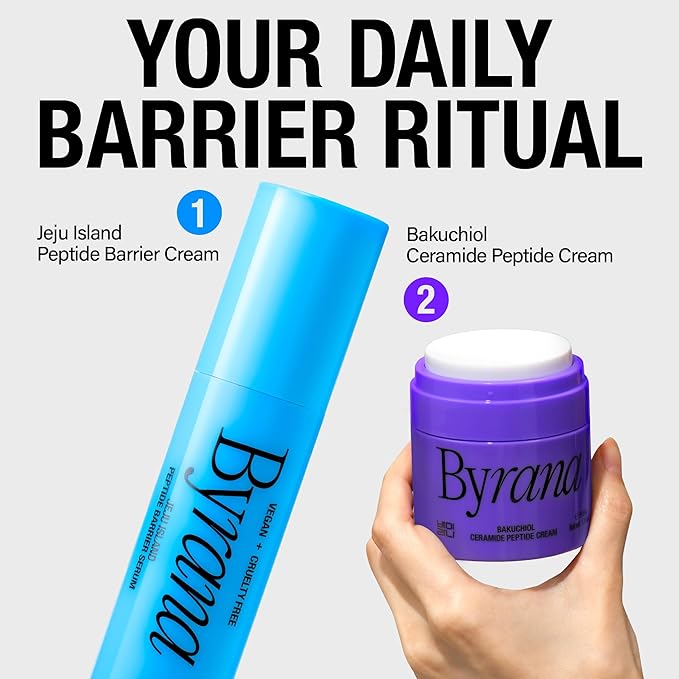 Jeju Island Peptide Barrier Face Serum – Korean Vegan Skincare with 9 Peptides, Ceramides, Hyaluronic Acid, Niacinamide & Marine Complex – Hydrating, Firming & Barrier Support – 1.7 oz