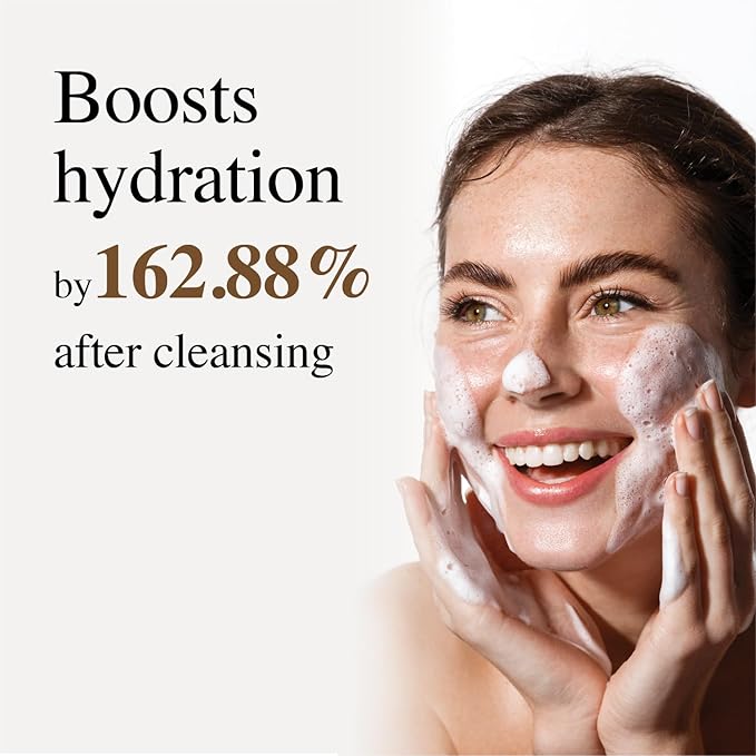 9Wishes Rice Foaming Cleanser - Pore Cleanser with Real Rice Powder for Gentle Exfoliation and Blackhead Removal, Korean Skin Care, 4 fl oz