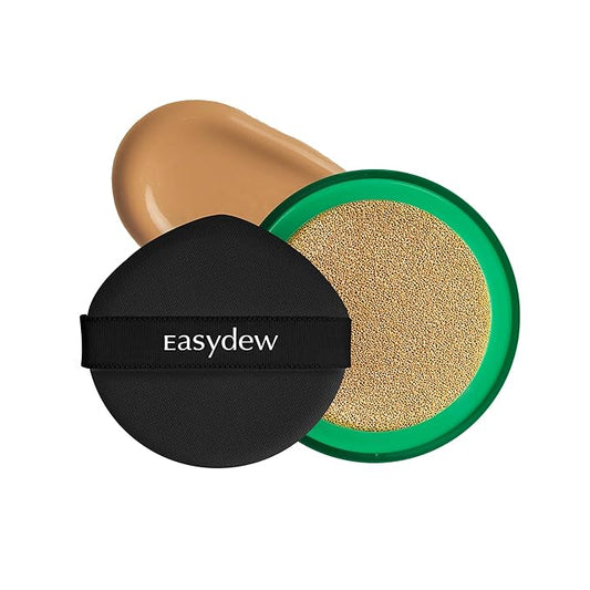 Easydew Mela B Toning Ampoule Cushion Refill - 2-in-1 Korean Skin Care & Face Beauty Makeup - Age-Defying Full Coverage Cushion Foundation with Niacinamide & Hyaluron-Vital C 0.45 oz (#27 Golden)