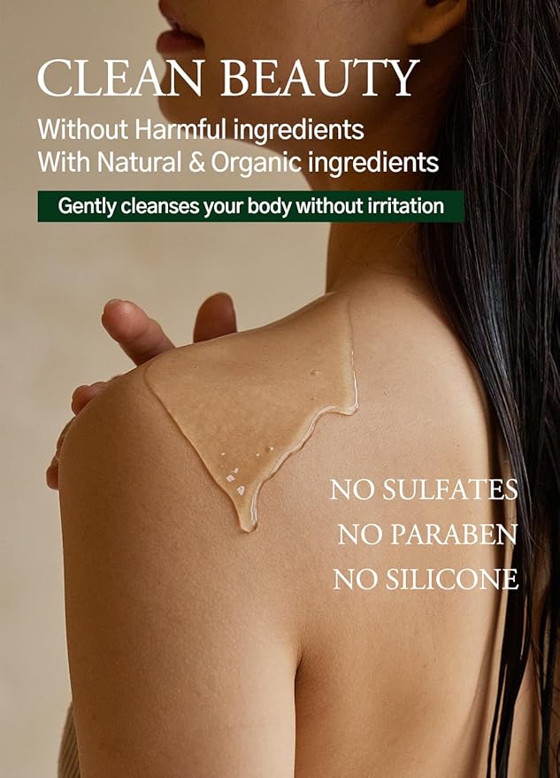 laferme Low pH balanced Gentle Korean Body Wash with Natural & Organic Ingredients, Hypoallergenic for Sensitive Skin, Moisturizing & Hydrating for Dry Skin, For Women & Men, 33 Fl Oz, Pear & Freesia