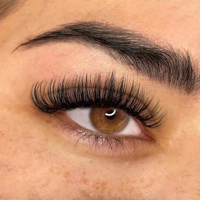 False Eyelashes D-Curl Faux Mink Lashes Fake Lashes Extensions Wispy Lash Soft Russian Strip Eyelashes Pack, 14 Pairs