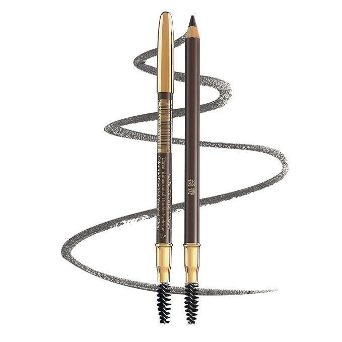 1pcs Eyebrow Pencil Longlasting Waterproof Durable Liner Eyebrow 5 Colors to Choose (1# Black)