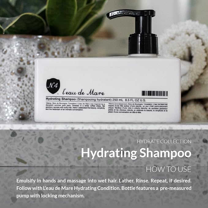 Number 4 Hydrating Shampoo, Moisturizing and Color Safe Shampoo, 8.5 oz
