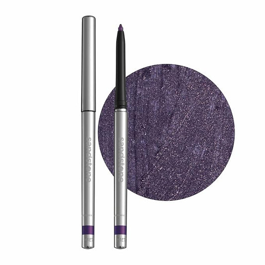 Sandstone Scandinavia Hypoallergenic Waterproof Eyeliner - Fragrance Free Metallic Eye liner - Vegan and Cruelty Free Eye Pencil - Eyeliner Pencil for Sensitive Eyes (Purple Space)