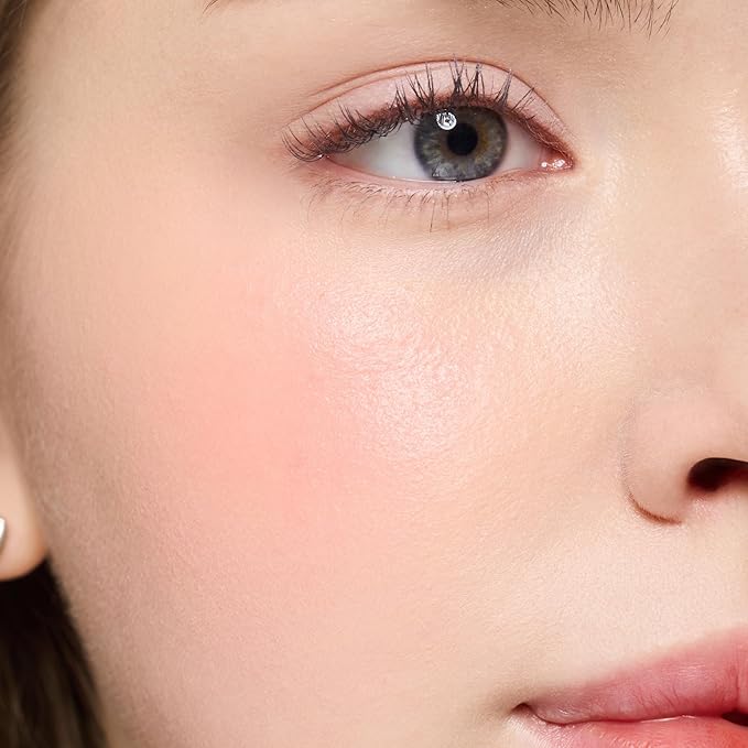 DEARDAHLIA Petal Drop Blush (Barely) - Vegan Weightless Liquid Blush with Long-lasting Pigment, Buildable and Skincare-Infused Fomula. Natural Flush, and Dewy Finish. Korean Makeup for Cheeks. 0.14 oz