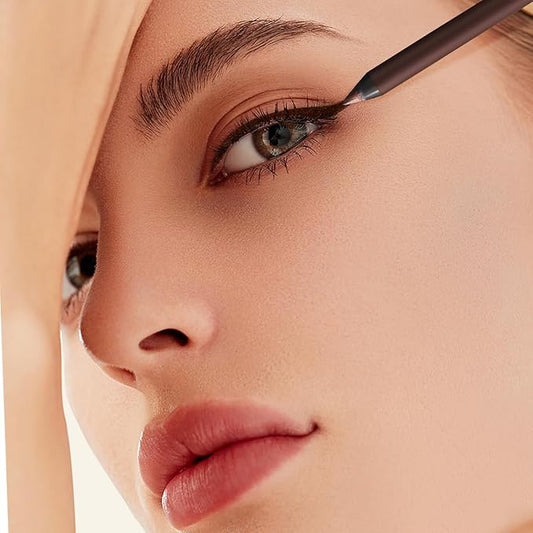 Persona Eyeliner Pencil Waterproof,24 Hr Waterproof Eyeliner Duo Sharpenable Eye Pencil,Long Wearing and Water Resistant,Smooth and Easy to Color (Stone)