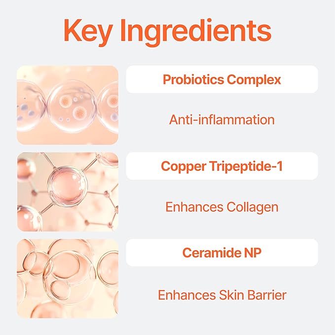 Bifida Barrier Ampoule, CUSKIN, Mild and Moisturizing Korean Skin Care Face Serum Ampoule with Ceramide NP and Hyaluronic Acid for Hydration and Skin Elasticity, 50ml (1.69 Fl. Oz.)