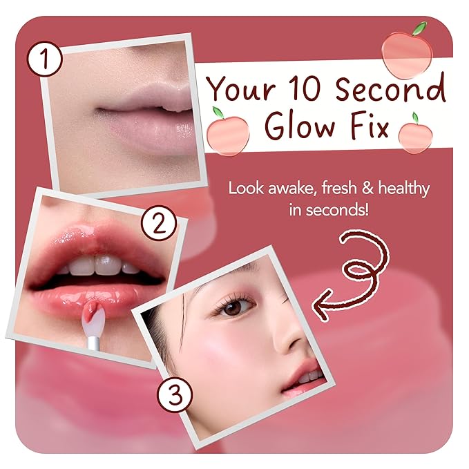 FRUDIA Glow Juicy Jam Lip & Cheek Stain (Hush Fig) – Korean Lip Tint & Blush in One | Long-Lasting, Moisturizing, Non-Sticky Glossy Color for Lips, Cheeks & Eyes | Deep Rose Beight (4.5g)