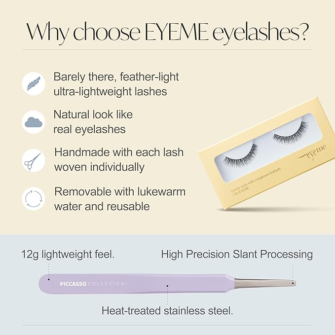 EYEME Eyelash NO.30 – 5 Set Pack, Premium False Eyelashes with Bold Flared Ends, Lightweight Cat Eye Lashes for a Deep & Defined Look, Easy to Apply & Comfortable, K-Beauty