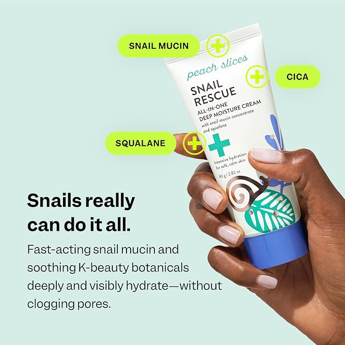 Peach Slices Snail Rescue All-In-One Deep Moisture Cream