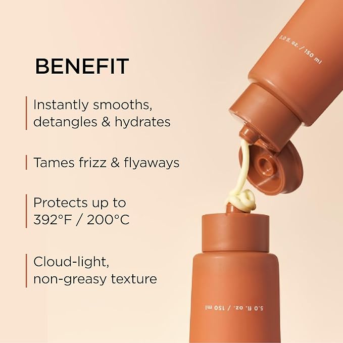 AYUNCHE Enrich Bonding Leave-In Cream 5.0 fl oz – Bond Repair, 392°F Heat Protection, Anti-Frizz & Hydrating Treatment for Fine, Dry & Damaged Hair