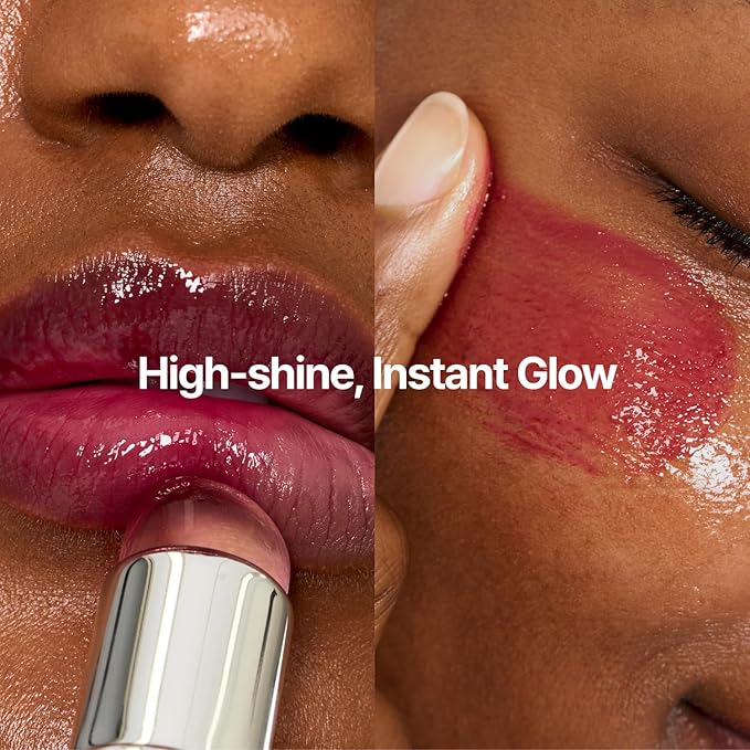 fwee Glowy Jelly Pot + Keychain SET | Dewy Jelly Lip & Blush Color, Tinted Glow Jelly Balm, Dewy Buildable Finish – Honey Peach (Vivid Coral) | 0.14 oz