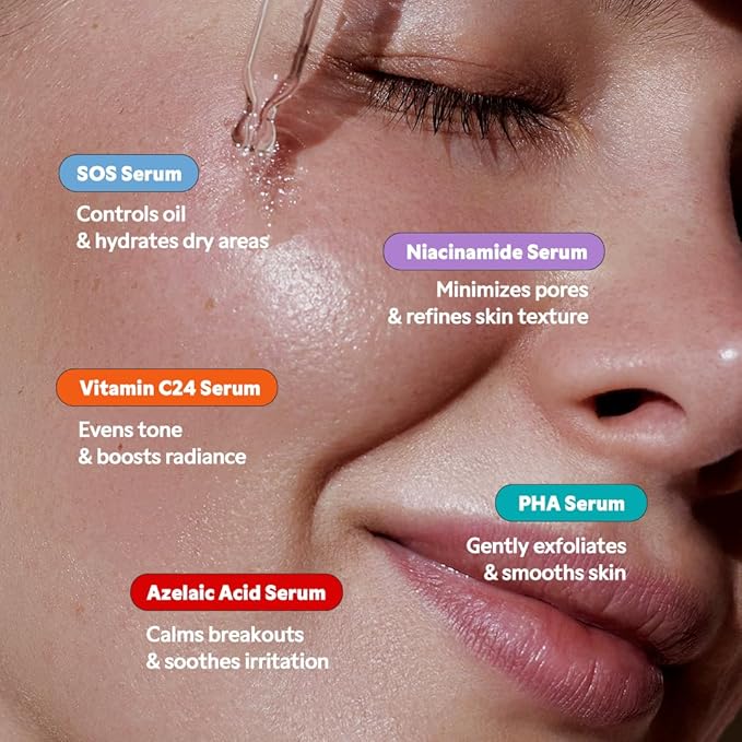 TIRTIR 5 Actives Power Serums Kit – Korean Skin Care Set with Vitamin C, Niacinamide, Azelaic & Hyaluronic Acid, Hydrating Serum, Radiance Boost, Nourishment, Travel Essentials, Skincare Gift