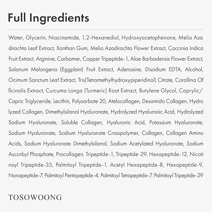 TOSOWOONG Copper Peptide Face Serum, Anti-Aging with Copper Tripeptide, GHK-Cu, 12 Multi-Peptide Formula for Fine Lines, Firming, Skin Elasticity, Hydrating, Korean Skincare, 33ml / 1.11 fl.oz.