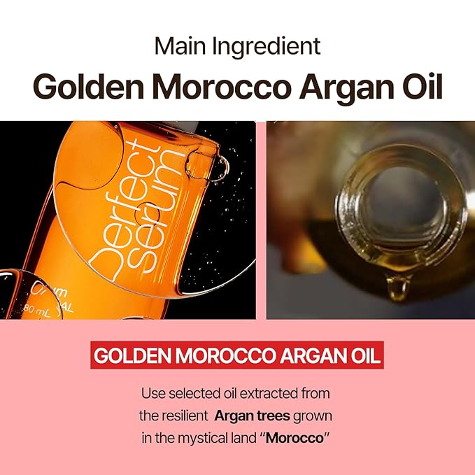 Mise En Scene Perfect Super Rich Serum with Argan Oils - Hair Essence for High Nutrition Intensive Care, Korean Hair Oil, 2.70 fl. Oz