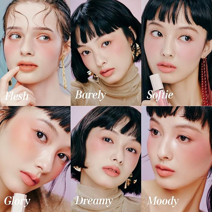 DEARDAHLIA Petal Drop Blush (Sienna) - Weightless Buildable Liquid Blush with High-Pigment, Long-lasting Dewy Finish, Natural Flush. Hydrating, Vegan, Cruelty-Free Korean Makeup for Cheeks. 0.14 oz