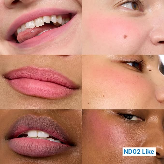 fwee Blurry Pudding Pot + Keychain SET | Airbrushed Blush & Lip, Buildable Pigment, Long-lasting, Lightweight, Easy to Blend, Natural Soft Matte Finish Makeup – Like (Light Pink) | 0.17 oz