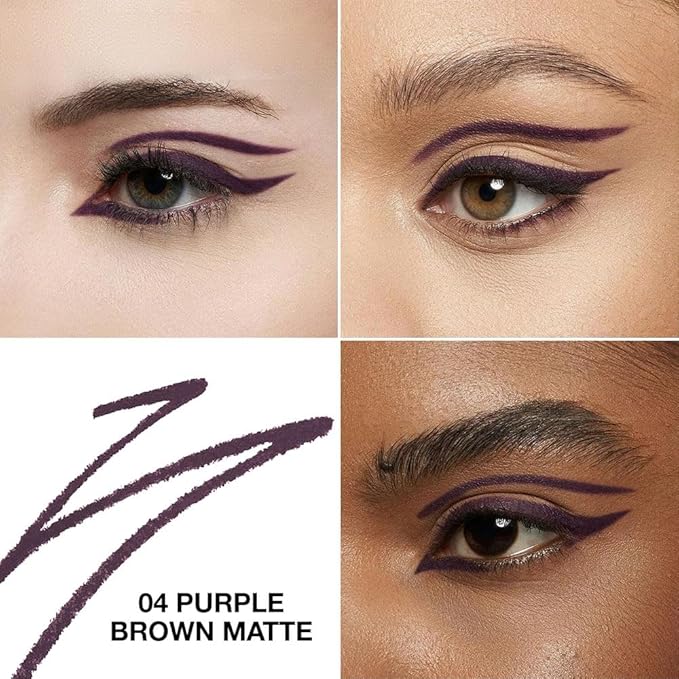 Mauve Taupe Matte Gel Eyeliner Pencil, Multi-Use Waterline Eyeliner with Sharpener, Sharpenable Eye Liner Waterproof Smudge Proof, High Pigmented Eye Makeup Liners, Vegan & Cruelty-Free 04