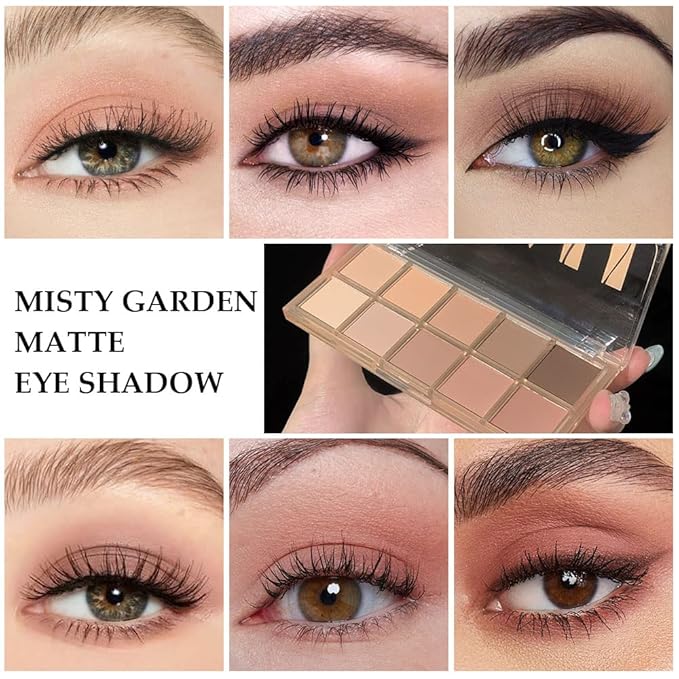 AMY'S DIARY 12Color Light Pink Purple Eyeshadow Palette, Long-Lasting, and Highly Pigmented. Elevate Your Eye Makeup– Unleash Your Unique Style (10 colors 09#)