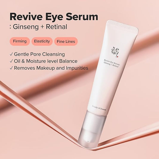 Beauty of Joseon Revive Eye Serum with Retinal Niacinamide Peptide for Face Under Eyes Wrinkles Dark Circles Moisturizer Cream Korean Skincare 30ml, 1 fl.oz * 2pack