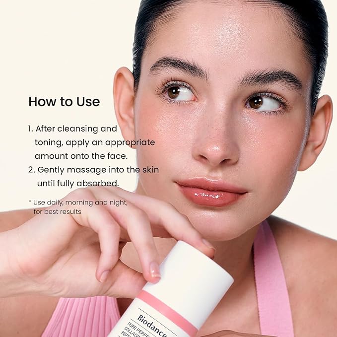BIODANCE Pore Perfecting Collagen Peptide Cream, Hydrating, Plumping, Pore Care, Firming Facial Moisturizer, Korean Skincare | 1.69 fl.oz, 50ml