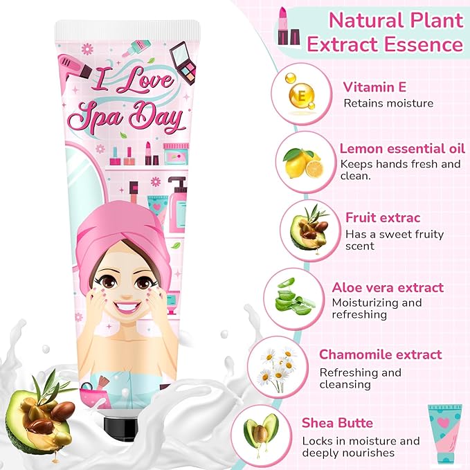 48 Sets Spa Hand Cream Gifts Bulk Baby Shower Hand Cream Travel Size Lotion Bulk Fall Thanksgiving Party Supplies Favors Birthday Wedding for Guest