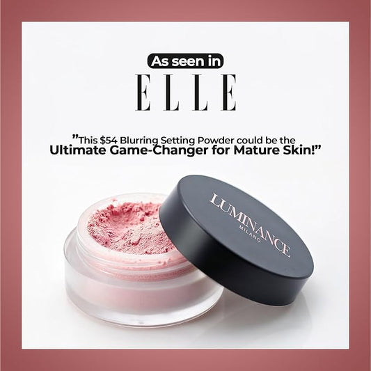 Original Luminance Milano Ultra Pink Powder Setting Powder Makeup – Mineral Loose Face Powder Makeup, Oil Control, Pore-Blurring, Matte Creaseless Baking, Ultra Pink