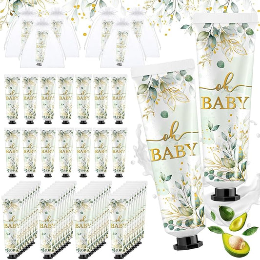 48 Sets Sage Greenery Hand Cream Gifts Bulk Baby Shower Hand Cream Travel Size Lotion Bulk Fall Thanksgiving Party Supplies Favors Birthday Wedding for Guest