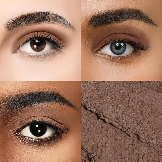 Cream Waterproof Hypoallergenic Eyeshadow Stick, long wear Metallic Glitter Matte Eye Shadow Pencil With Makeup Brush, Eye Brightener, 31 Matte Turkish Coffee