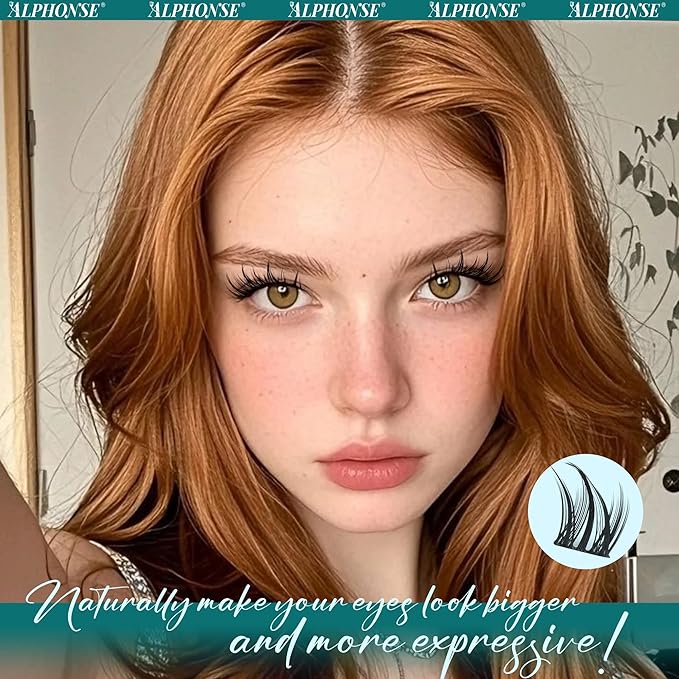 Manga Lash Clusters Wispy Cluster Eyelash Extensions Spiky Eyelashes Clusters Natural C-Curly Individual Lashes Clusters Anime Lash Extensions by ALPHONSE