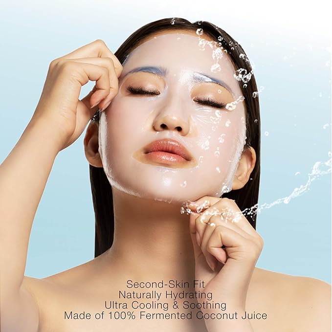 STARSKIN Red Carpet Ready Bio-Cellulose Face Mask – 1 Pack, Hydrating Face Mask for all Skin Types, Instant Hydration & Glass-Skin Glow, Revitalizing and Moisturizing, Korean Skincare