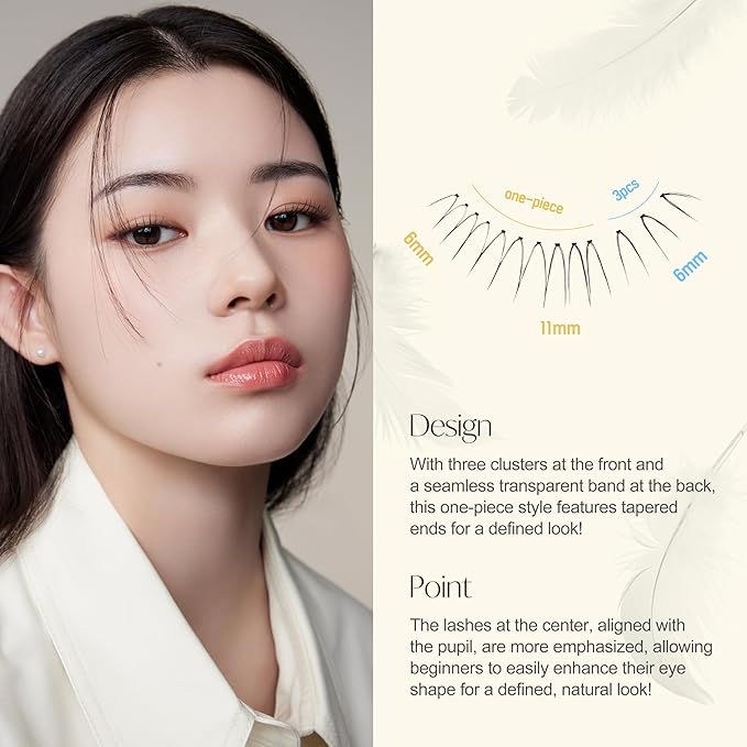 EYEME Eyelash x Artist Collaboration NO.01 – 5 Set Pack, Natural False Eyelashes, Short Lashes for a Soft & Wispy Look, Easy to Apply for a Seamless & Elegant Finish, K-Beauty
