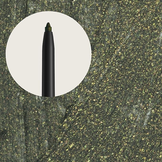 Sandstone Scandinavia Hypoallergenic Waterproof Eyeliner - Fragrance Free Metallic Eye liner - Vegan and Cruelty Free Eye Pencil - Eyeliner Pencil for Sensitive Eyes (Green Envy)